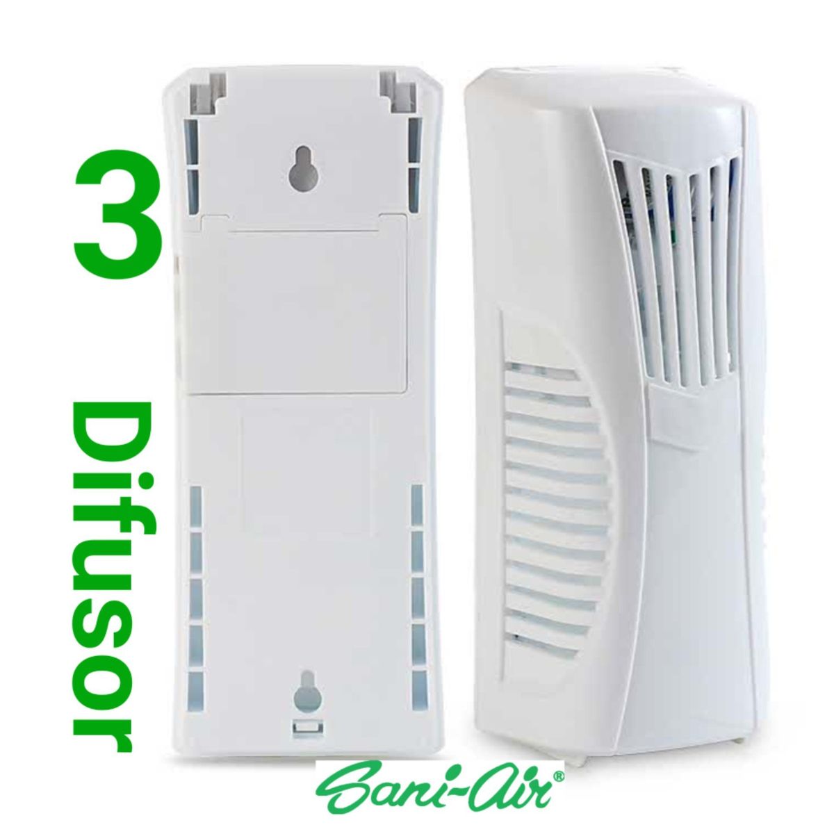 GENERICO - PACK 3 DIFUSOR ELECTRICO ON OFF PARA LATAS SANI AIR