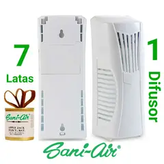 GENERICO - PACK 7 LATAS SANI AIR MAS 1 DIFUSOR ELECTRICO SANI AIR