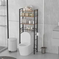 AIZO - Estante Mueble Organizador De Baño 4 Niveles Repisa