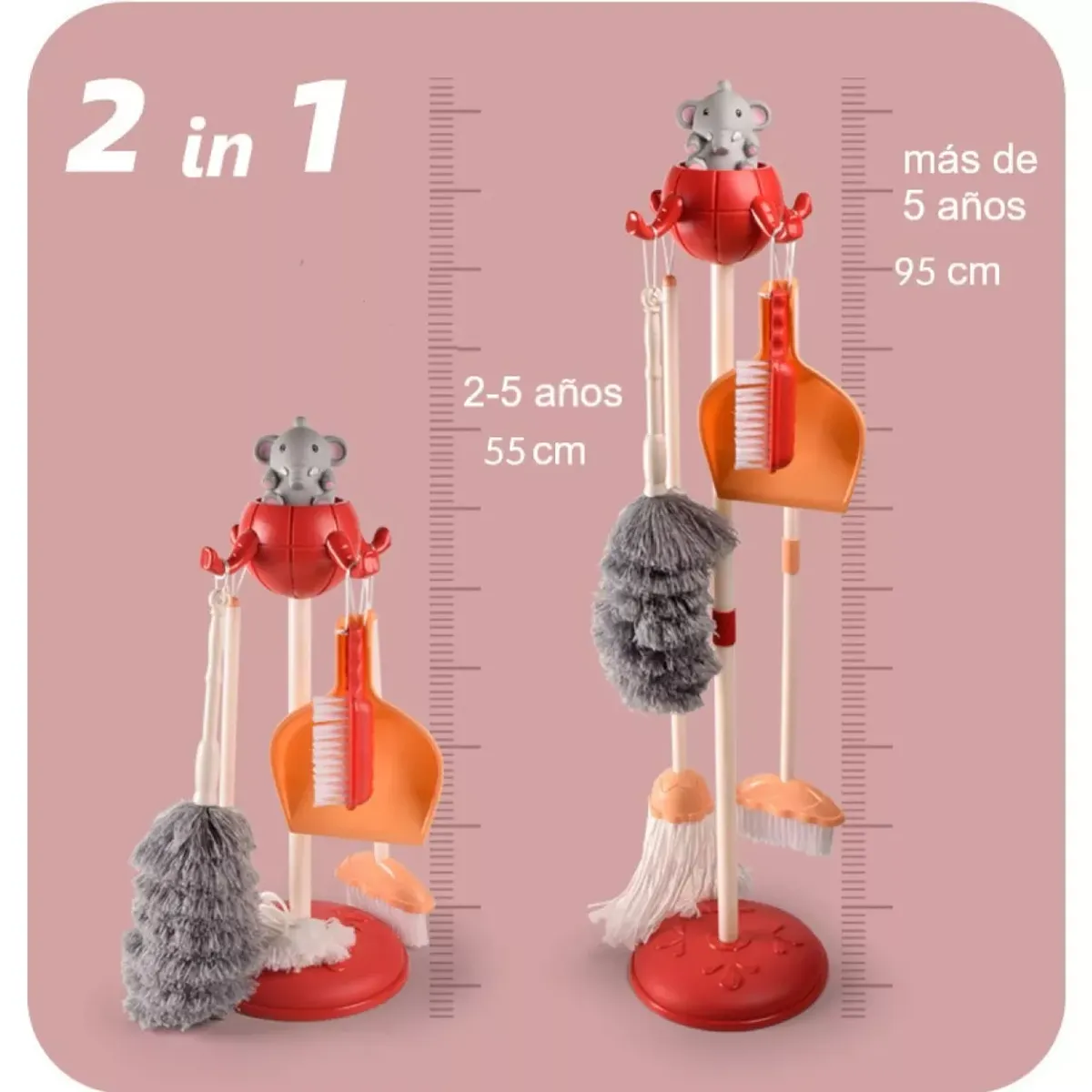 MUNDO MAGIA - Set Aseo Juego De Limpieza Juguete Didáctico Para Niños