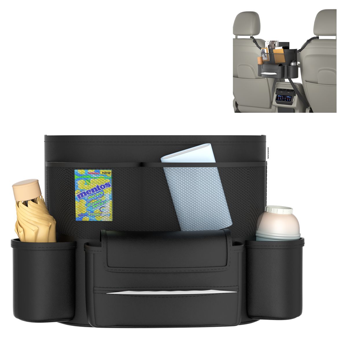 AIZO - Organizador de Asiento Trasero de Coche Almacenamiento Para Respaldo Auto