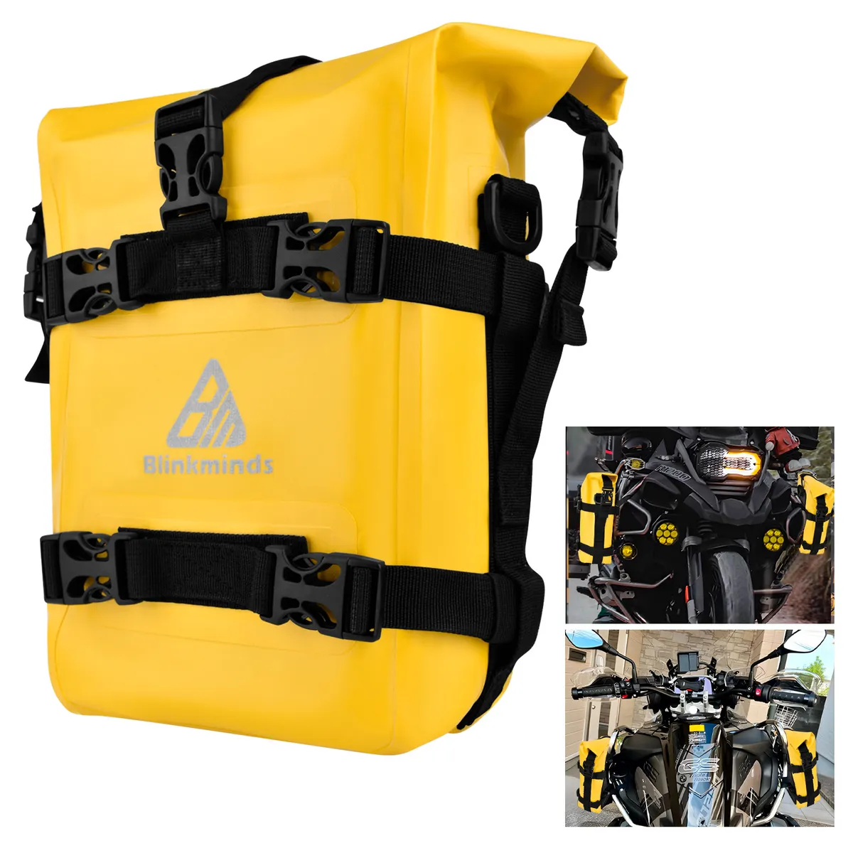 AIZO - Maletín Moto Impermeable Gran Capacidad para Guardabarros