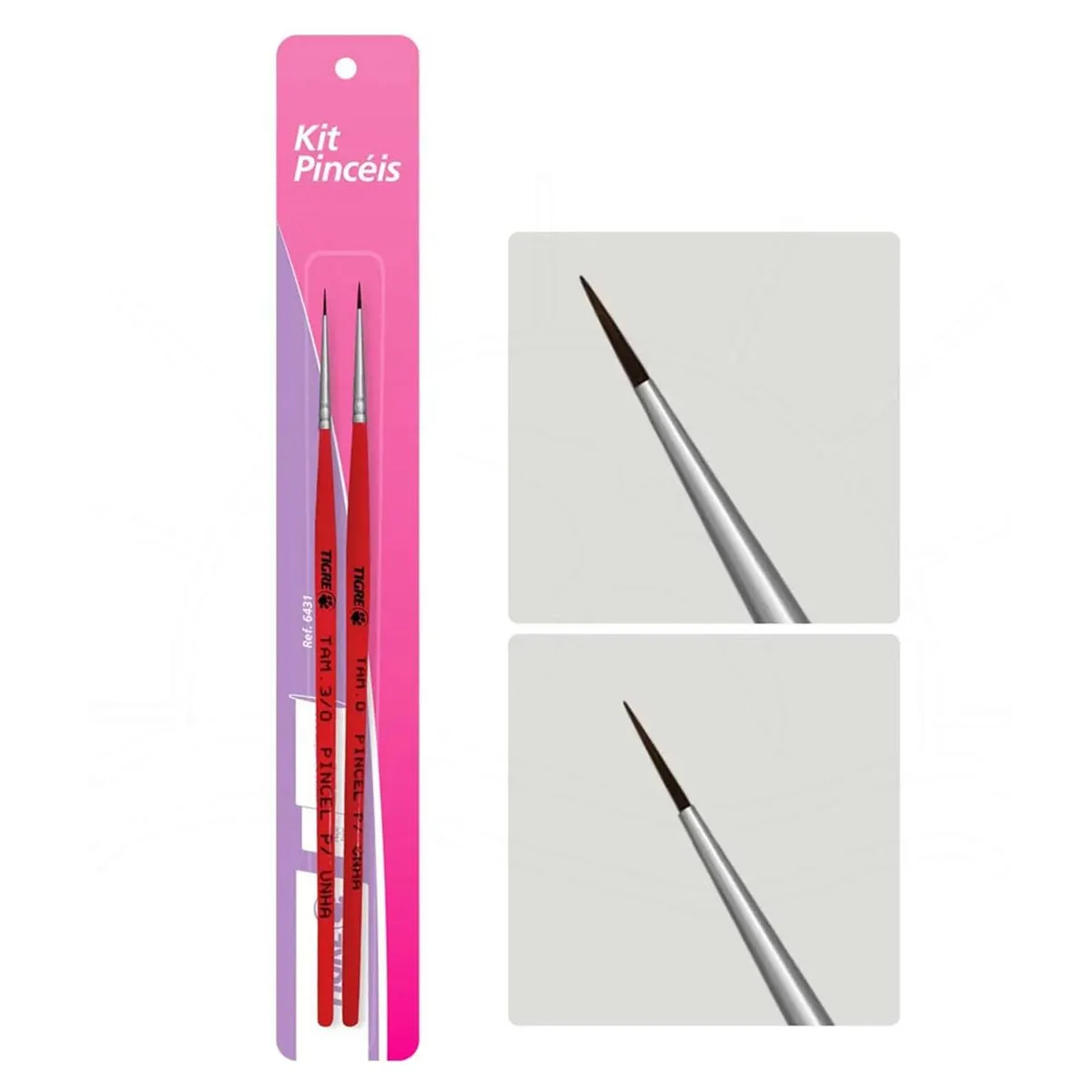 TIGRE - SET PINCELES PARA PINTAR SINTETICO