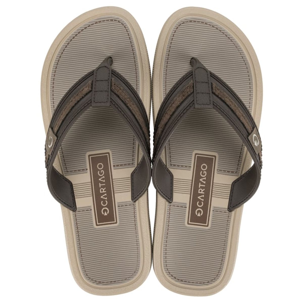 CARTAGO - Sandalia Hombre Beige/Marrón Essential Mallorca Cartago