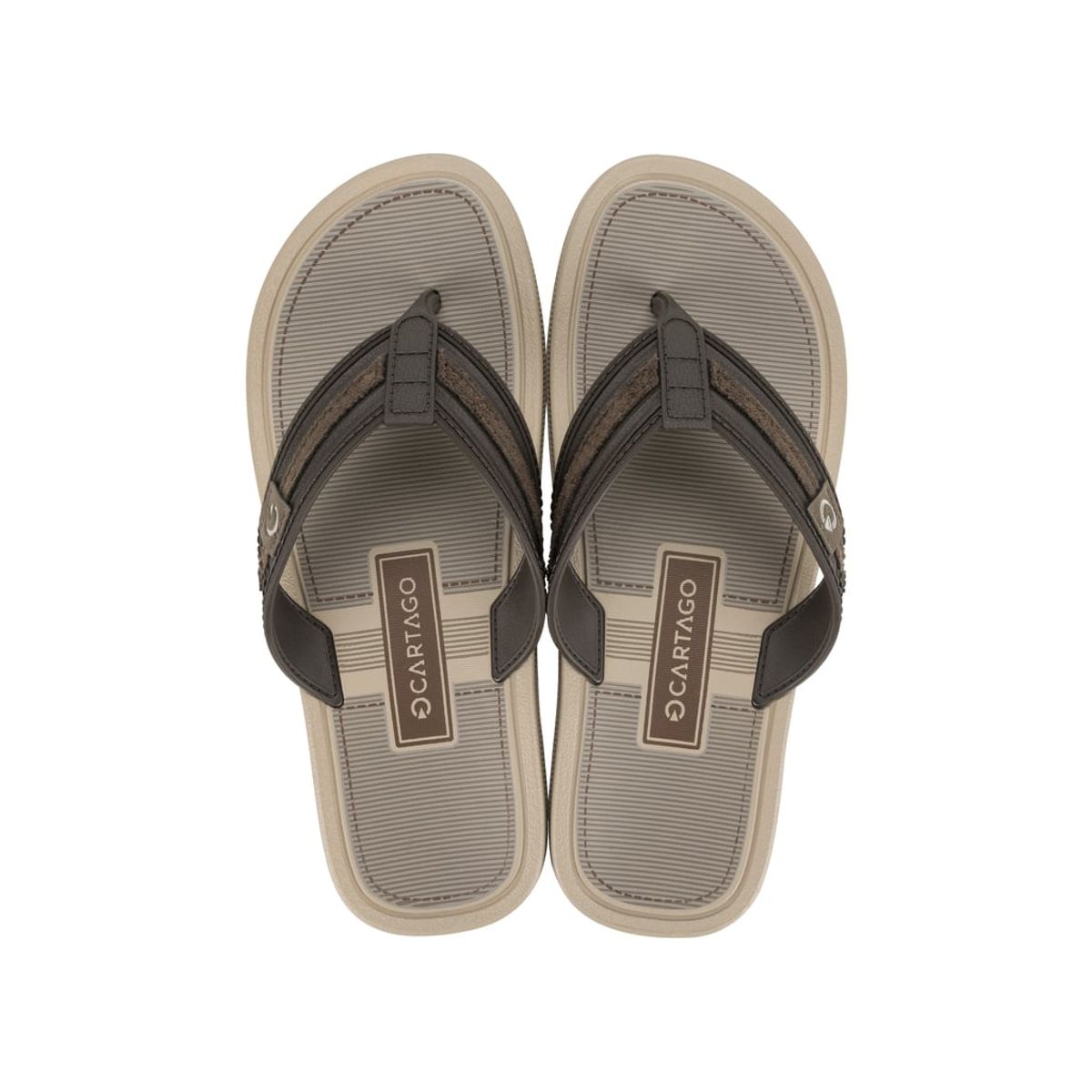 CARTAGO - Sandalia Hombre Beige/Marrón Essential Mallorca Cartago