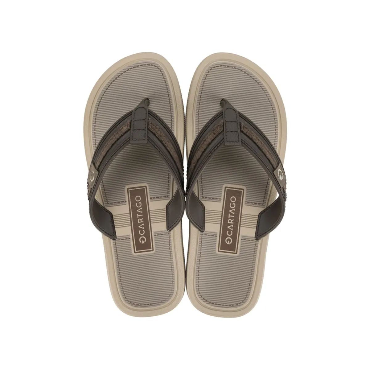 CARTAGO - Sandalia Hombre Beige/Marrón Essential Mallorca Cartago