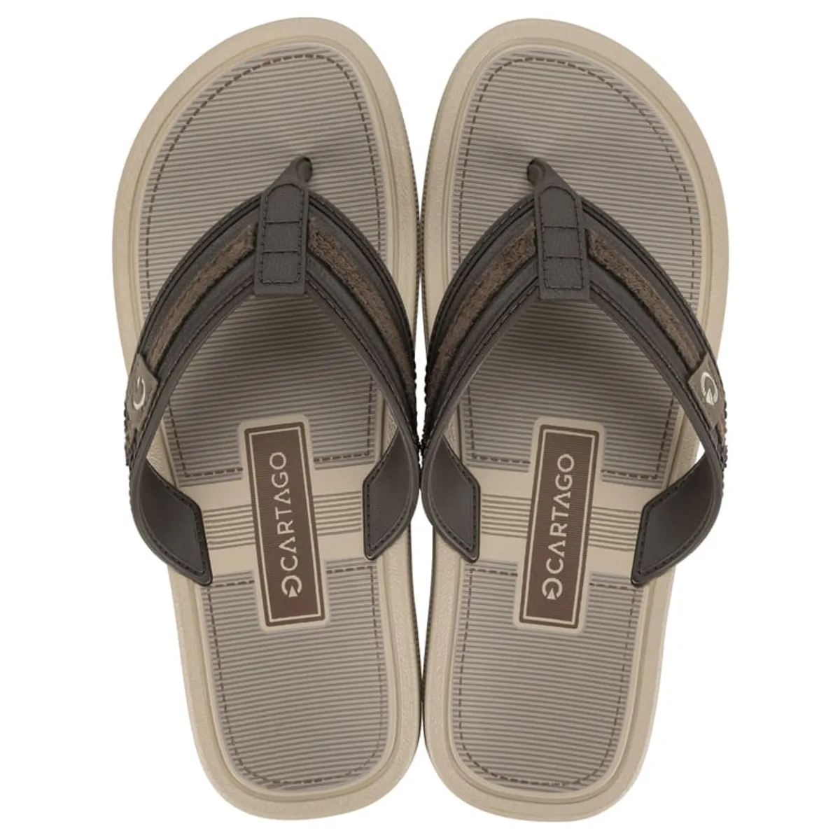 CARTAGO - Sandalia Hombre Beige/Marrón Essential Mallorca Cartago
