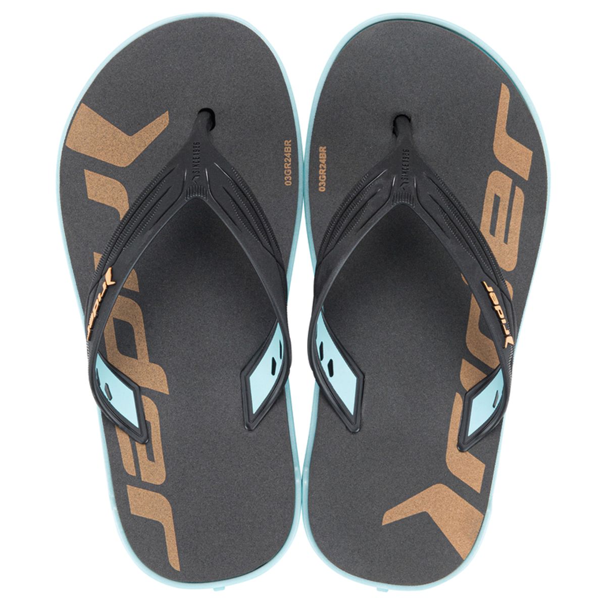 RIDER - Sandalia Infantil Azul/Negro RW Rider