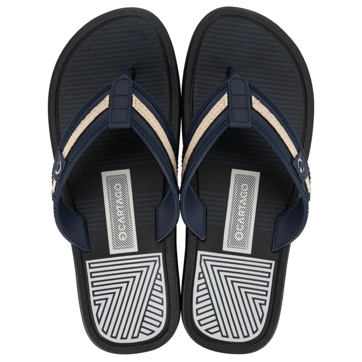 CARTAGO - Sandalia Hombre Negro/Azul Essential Mallorca Cartago
