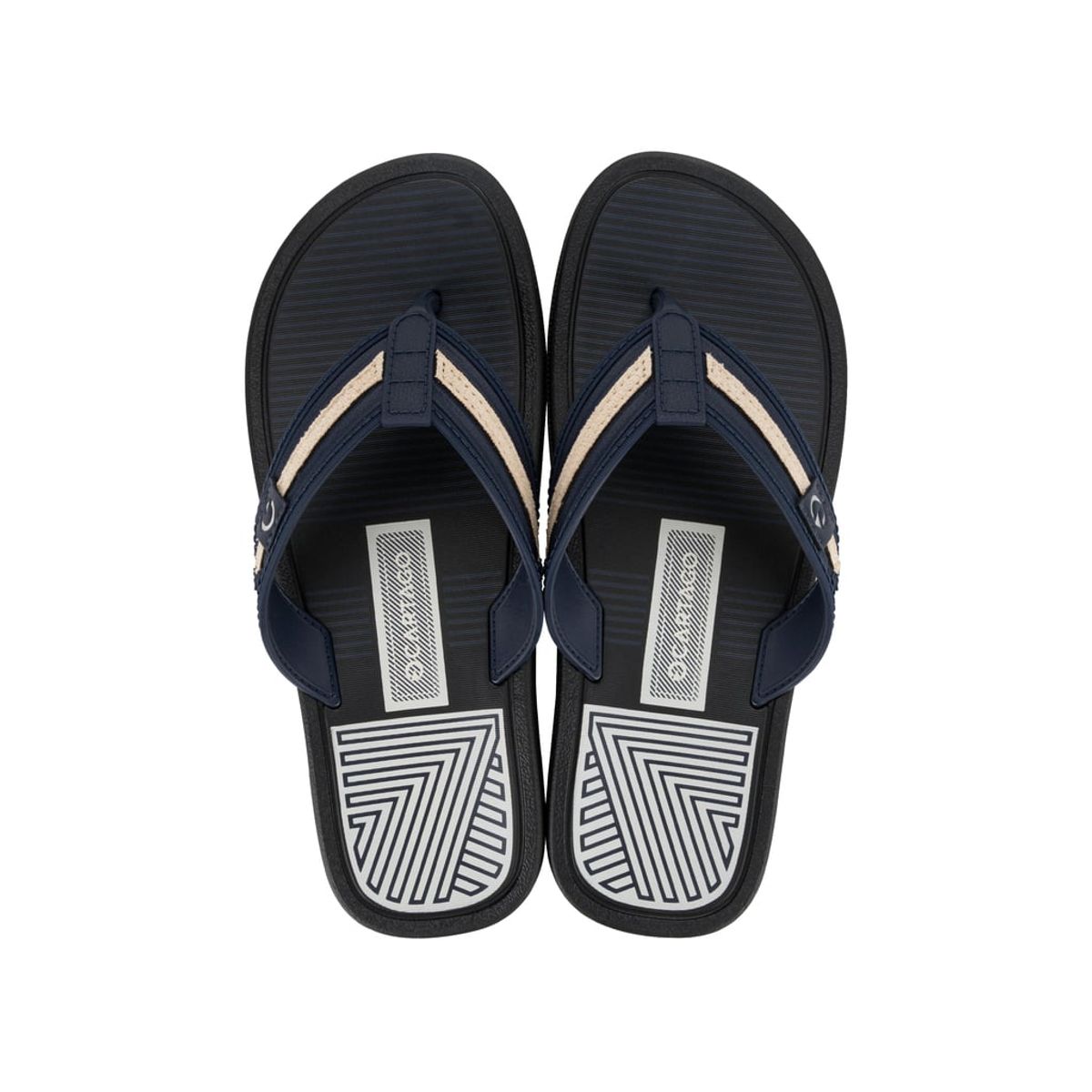 CARTAGO - Sandalia Hombre Negro/Azul Essential Mallorca Cartago