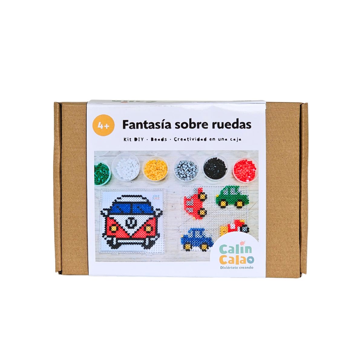 CALIN CALAO - Kit Manualidades Hama Beads Fantasía Sobre Ruedas