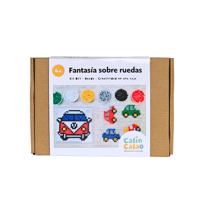 CALIN CALAO - Kit Manualidades Hama Beads Fantasía Sobre Ruedas