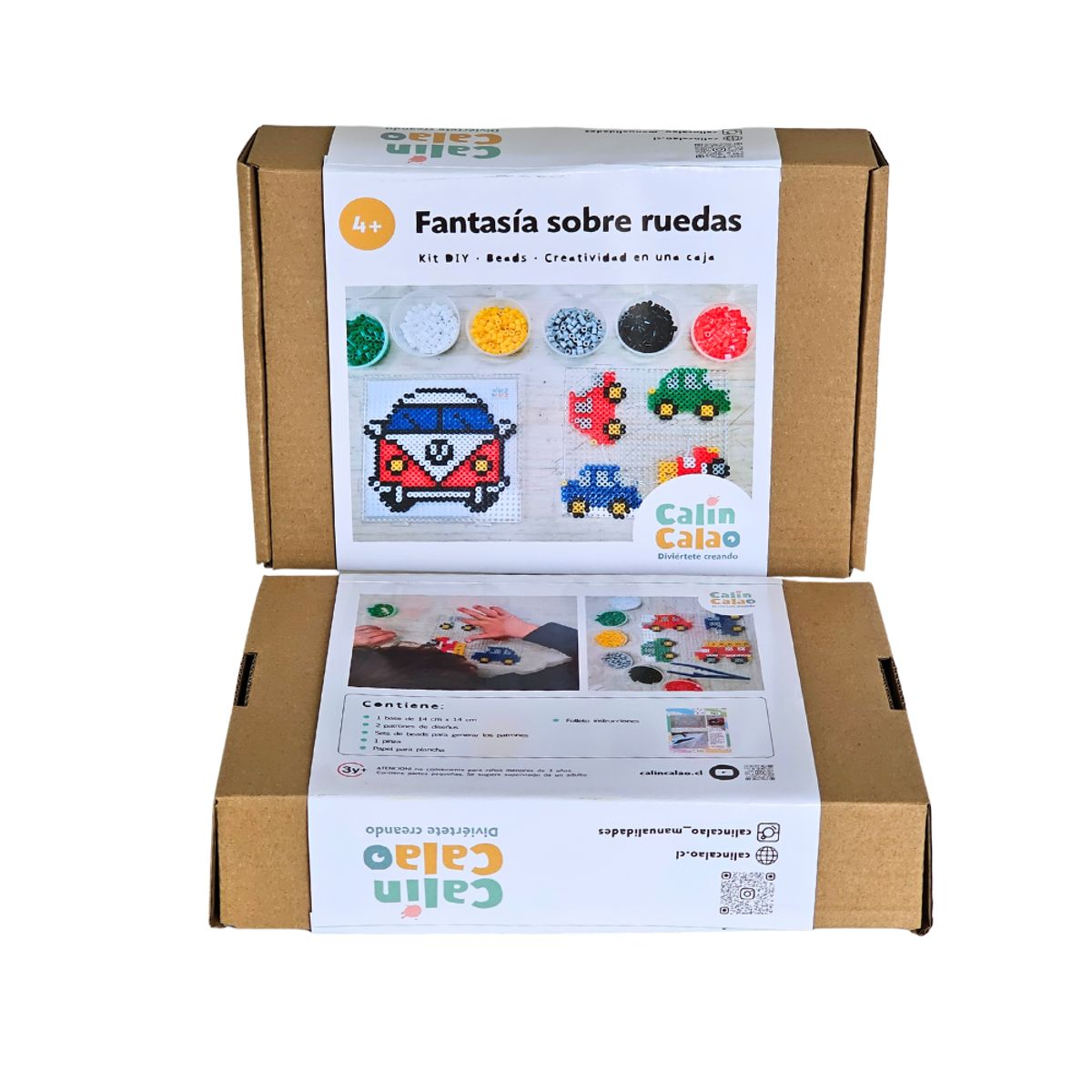 CALIN CALAO - Kit Manualidades Hama Beads Fantasía Sobre Ruedas