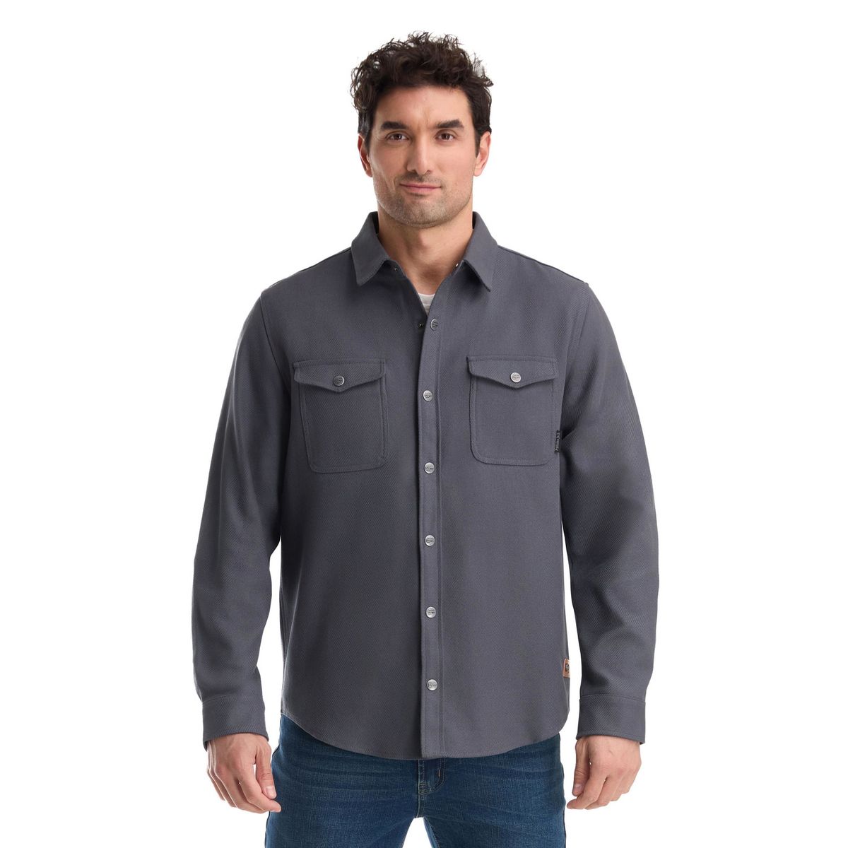 PANAMA JACK - Chaqueta Hombre Overshirt Gris Panama Jack