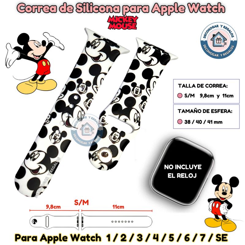 GENERICO - Correa Para Apple Watch Ratón Miki  38-40-41MM S/M
