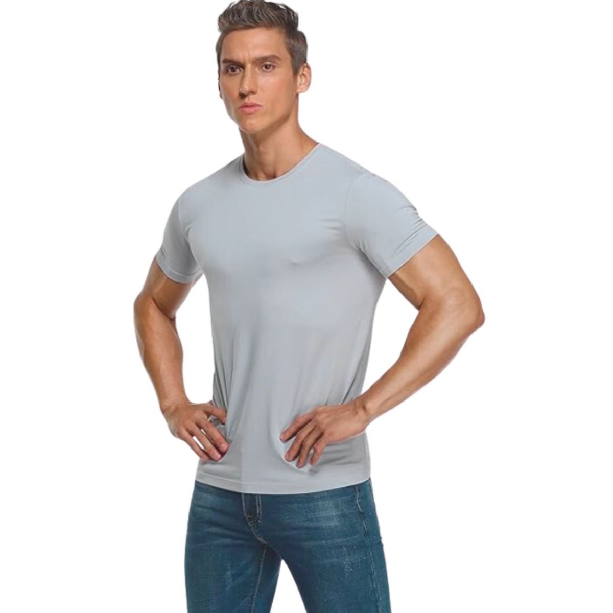 LIKE SHOP - Camiseta Hombre Manga Corta Cuello Polo Fibra Bambu 494