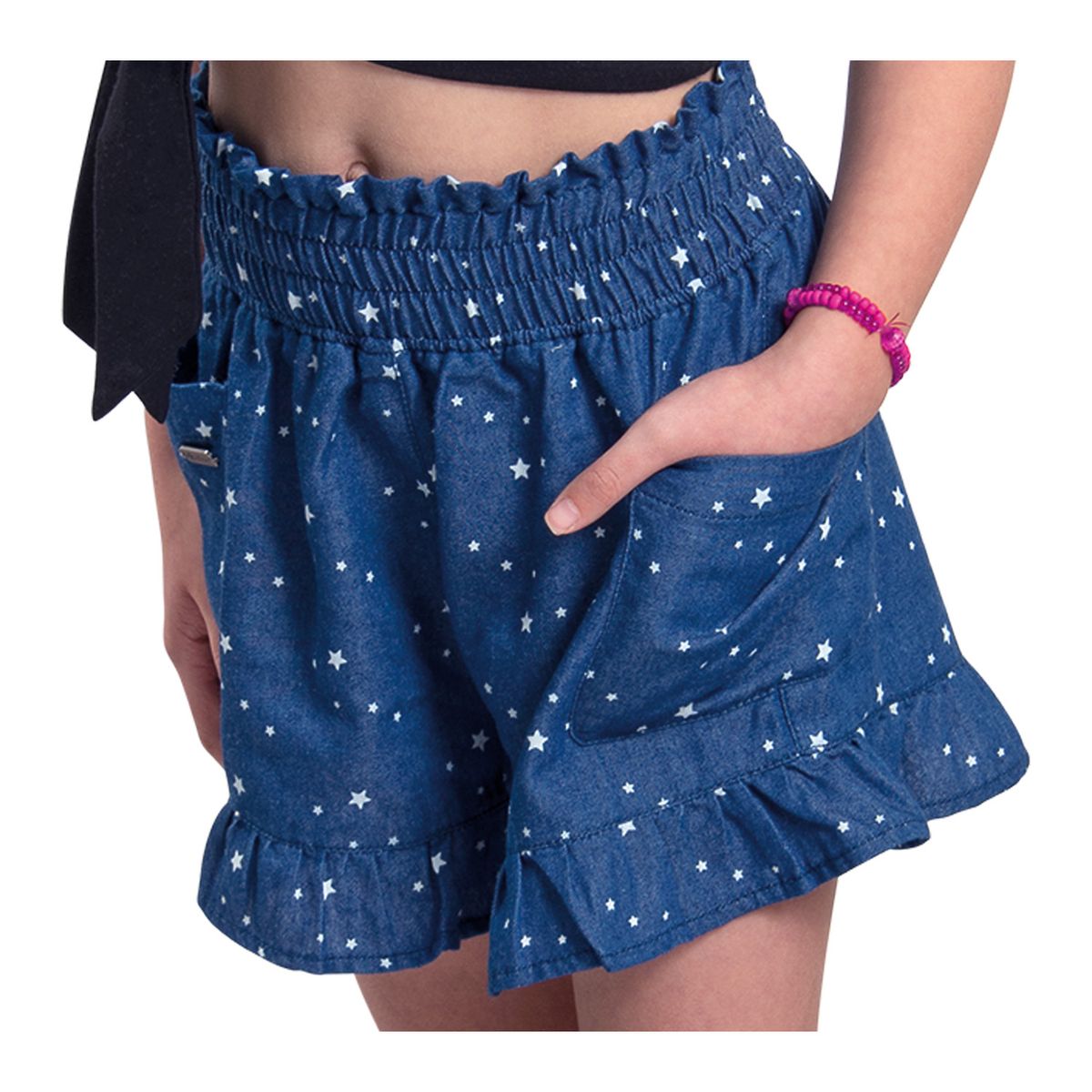 EXCEPTION - Short Mezclilla Liviana Niña Exception