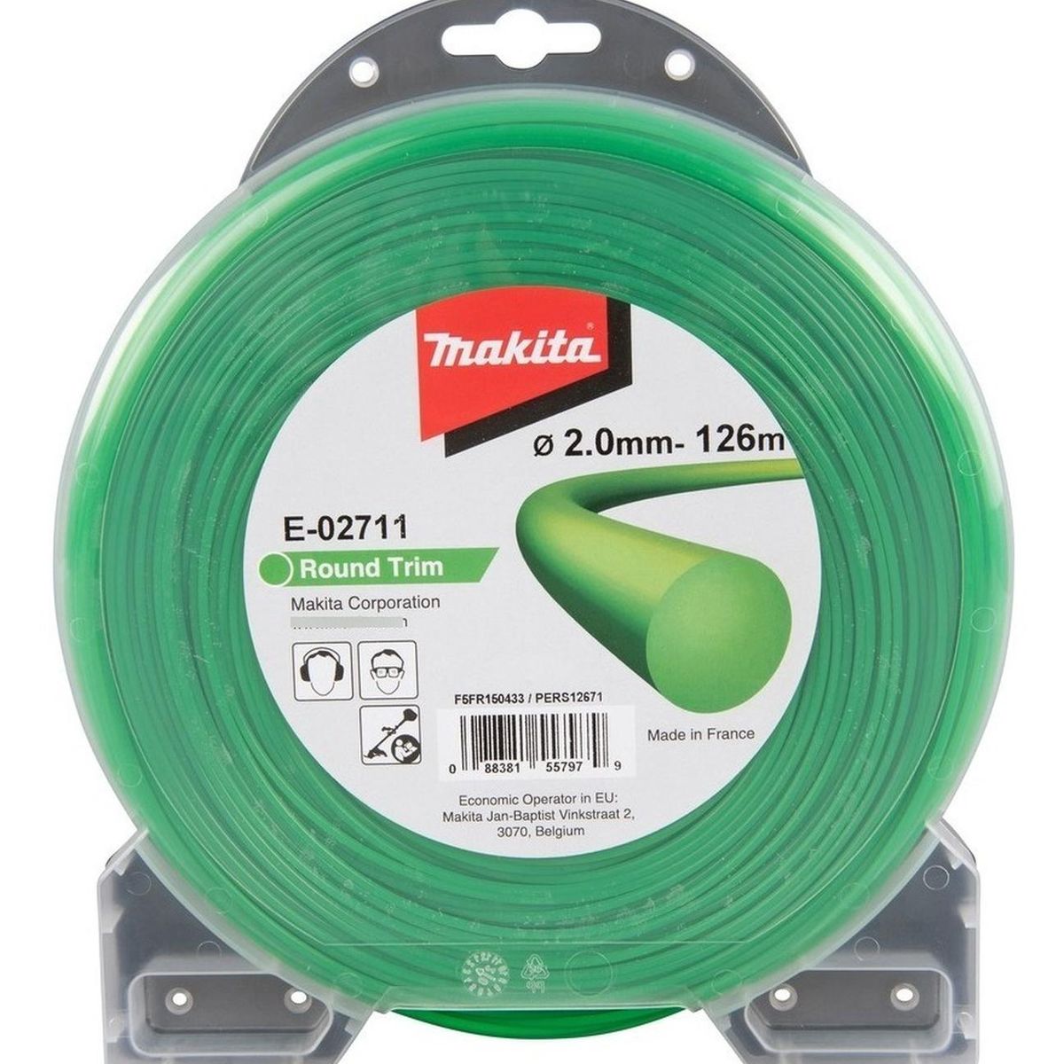 MAKITA - Hilo Nylon Redondo 2.0mm X 126m Makita E-02711