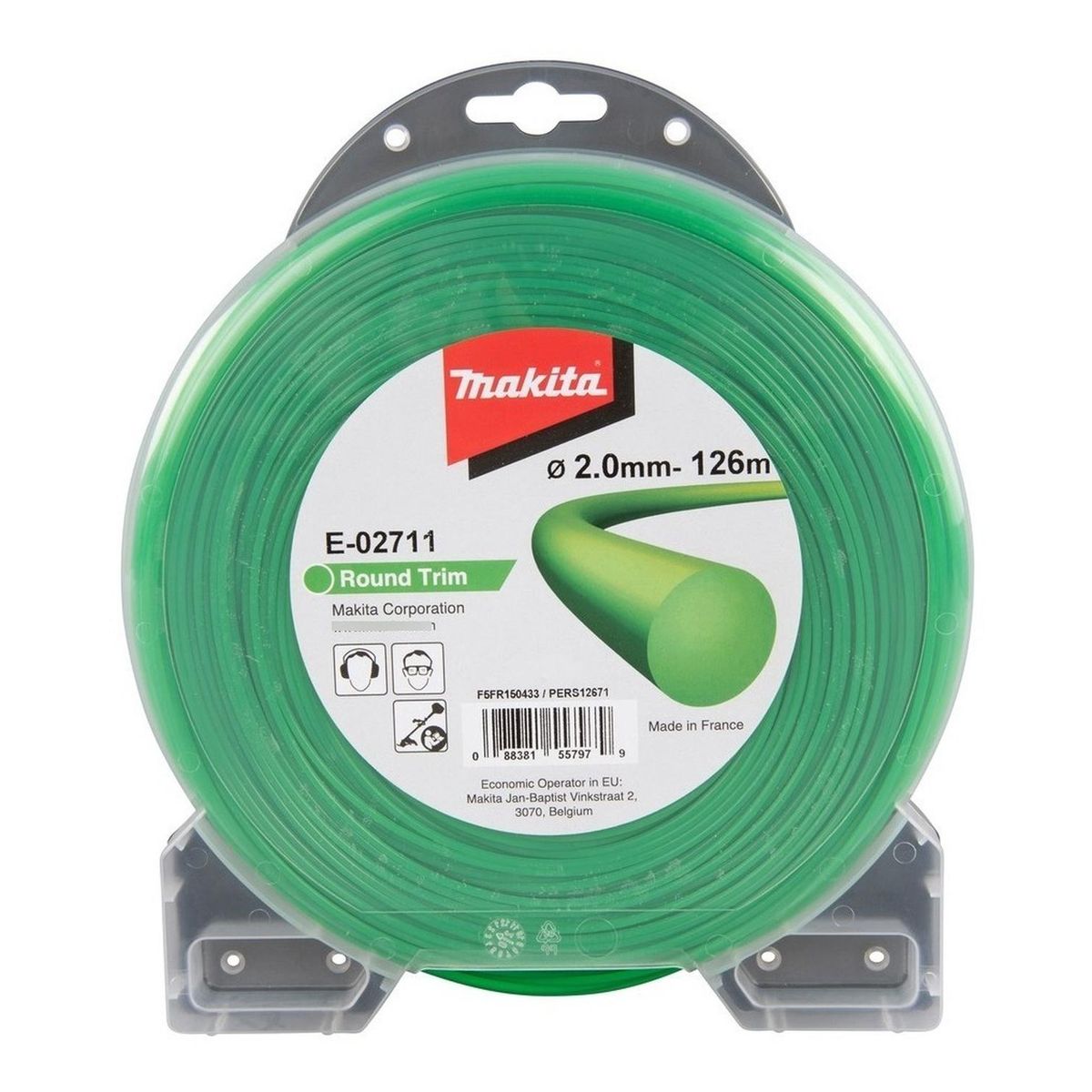 MAKITA - Hilo Nylon Redondo 2.0mm X 126m Makita E-02711