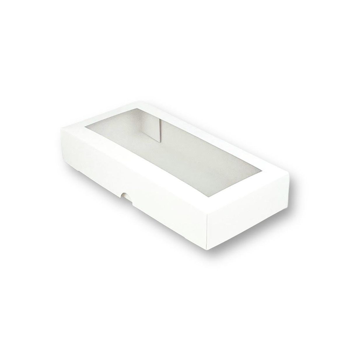 GENERICO - Pack 25 Cajas Para 3 Alfajores 19x7x3cm Con Visor/ventana
