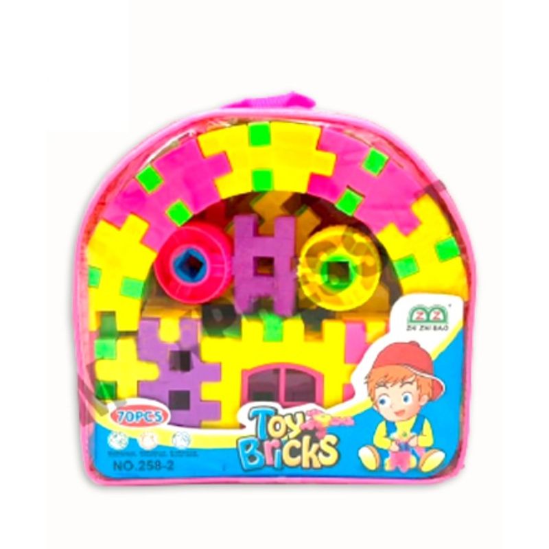 GENERICO - Mochila Bloques Legos De Plástico Didáctico