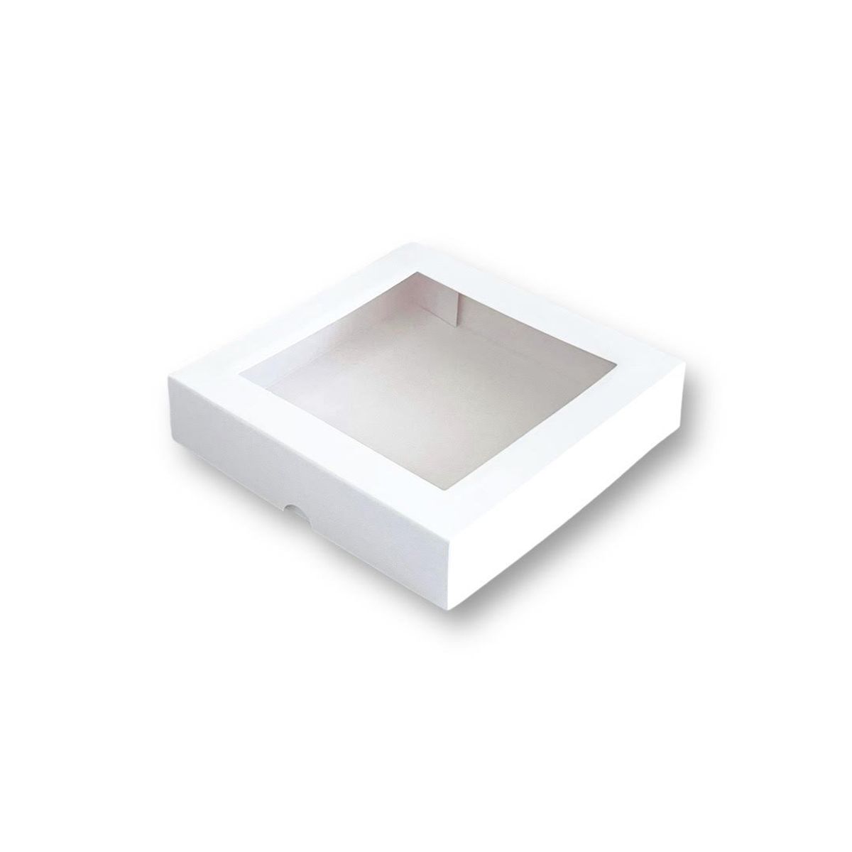 GENERICO - Pack 25 Cajas Para 4 Alfajores 14x14x3cm Con Visor/ventana