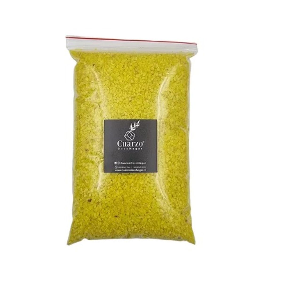 GENERICO - Cuarzo Granulado Pigmentado Decorativo Amarillo 1kg