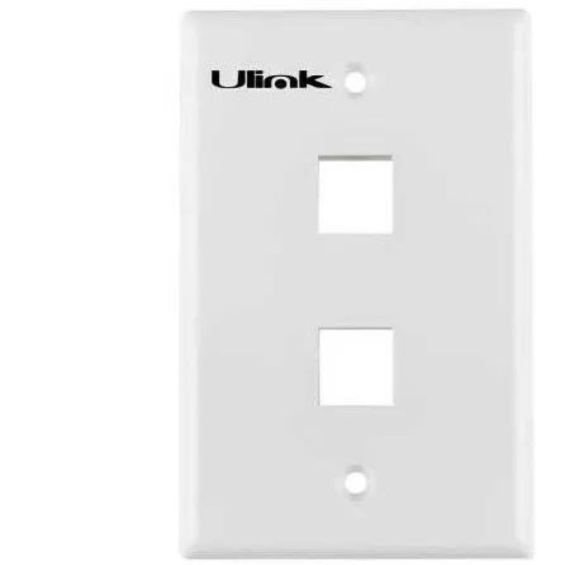 ULINK - Faceplate Doble 2 Modulo Rj45 / Rj11 Ulink
