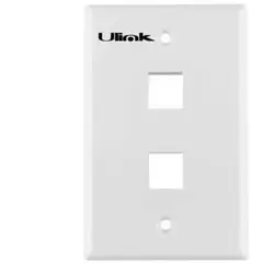 ULINK - Faceplate Doble 2 Modulo Rj45 / Rj11