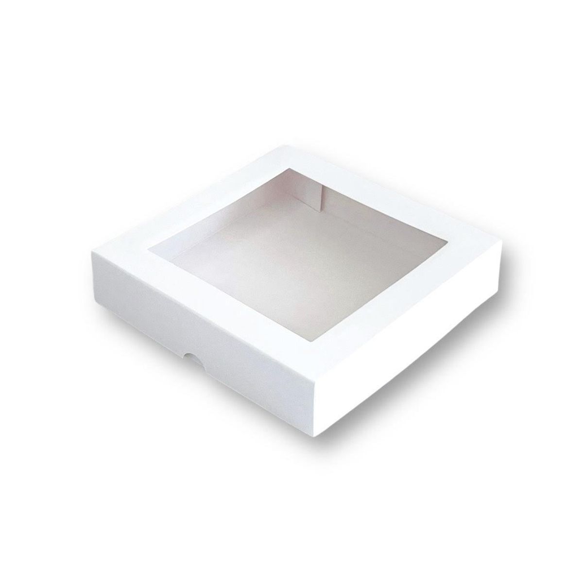 GENERICO - Pack 25 Cajas Para 9 Alfajores 19x19x3cm Con Visor/ventana