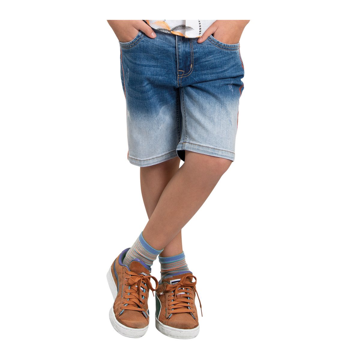 EXCEPTION - Bermuda Mezclilla Niño Exception