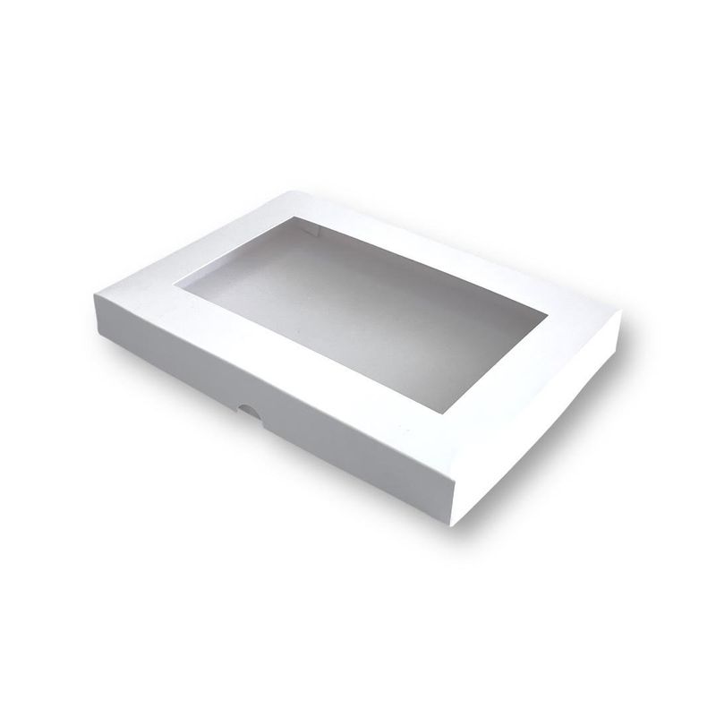 GENERICO - Pack 25 Cajas Para 12 Alfajores 26x19x3cm Con Visor/ventana