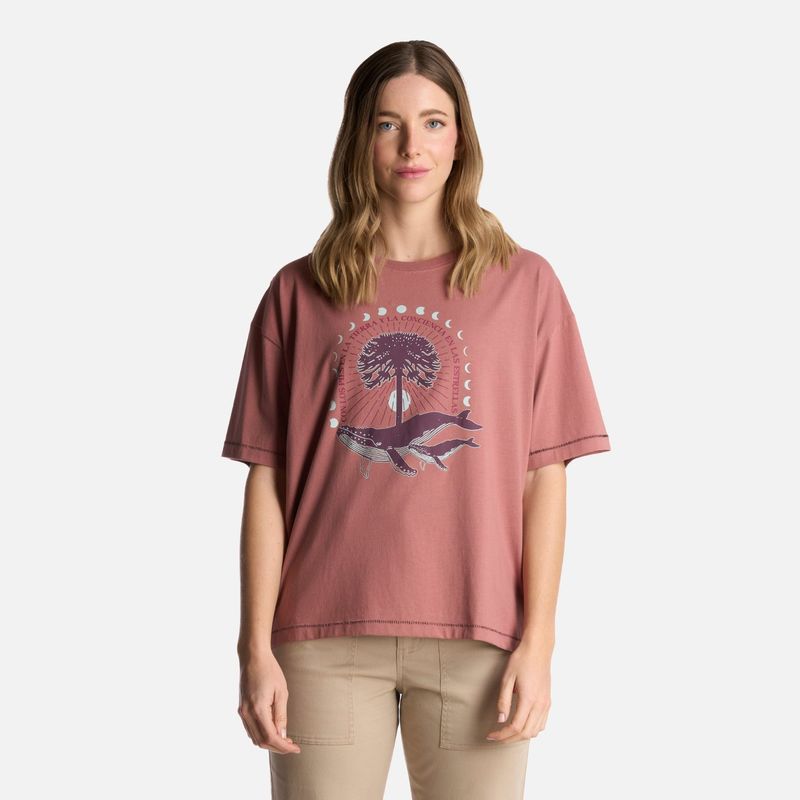 HAKA HONU - Polera Mujer Gorrión Coral Haka Honu