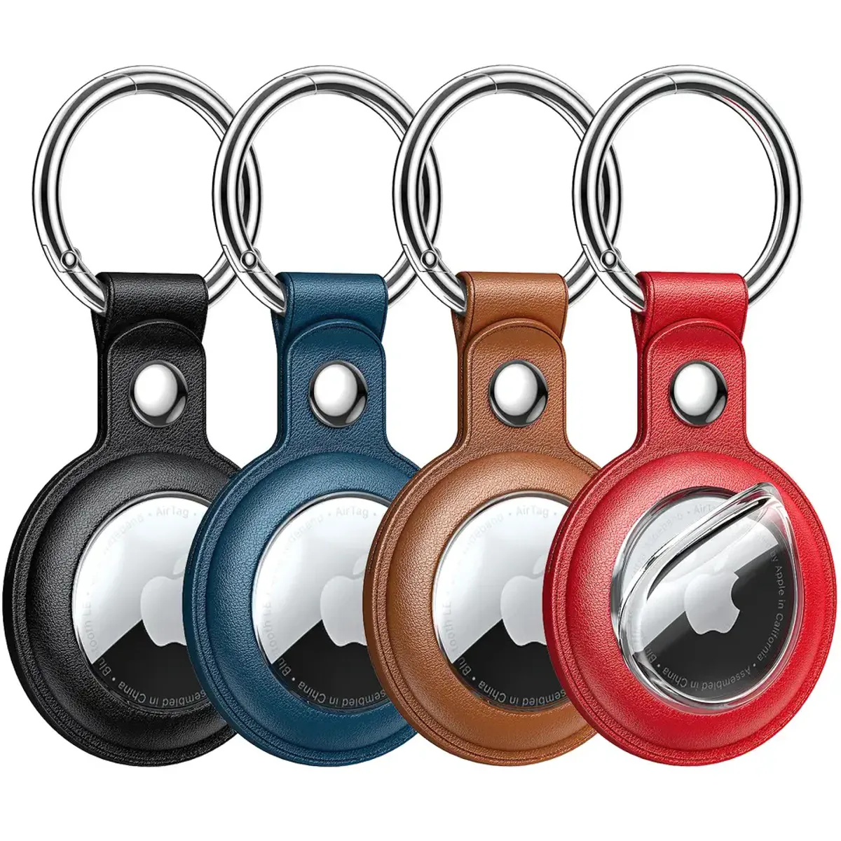 URBANCASE - Llaveros para Airtag de Apple - Cuero 4 Unid - Colores en Imágenes