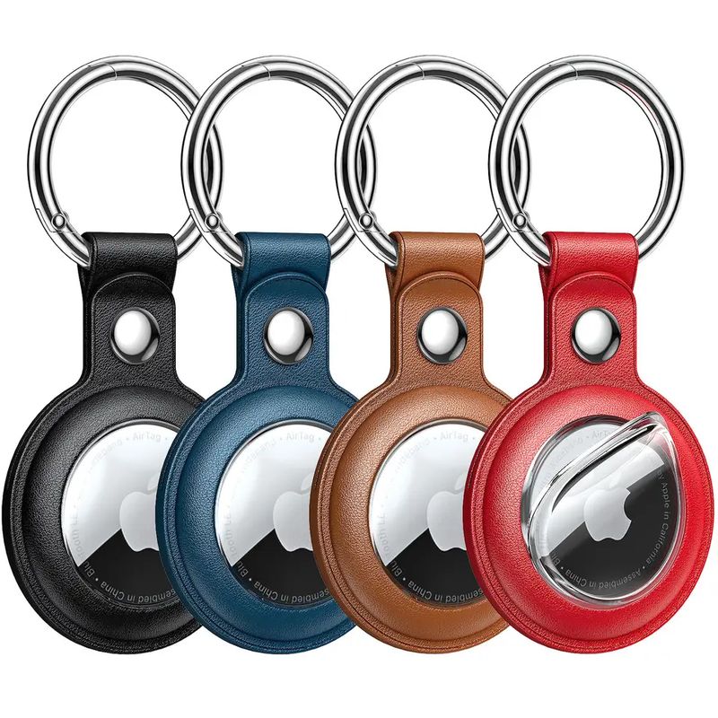 URBANCASE - Llaveros para Airtag de Apple - Cuero 4 Unid - Colores en Imágenes