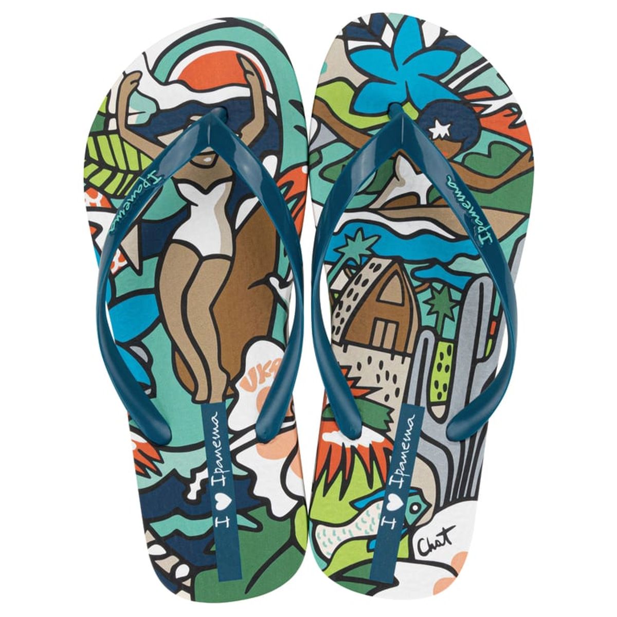 IPANEMA - Sandalia Mujer Beige/Azul Graffiti Ipanema