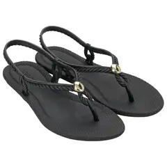GRENDHA - Sandalia Mujer Negro Delicada