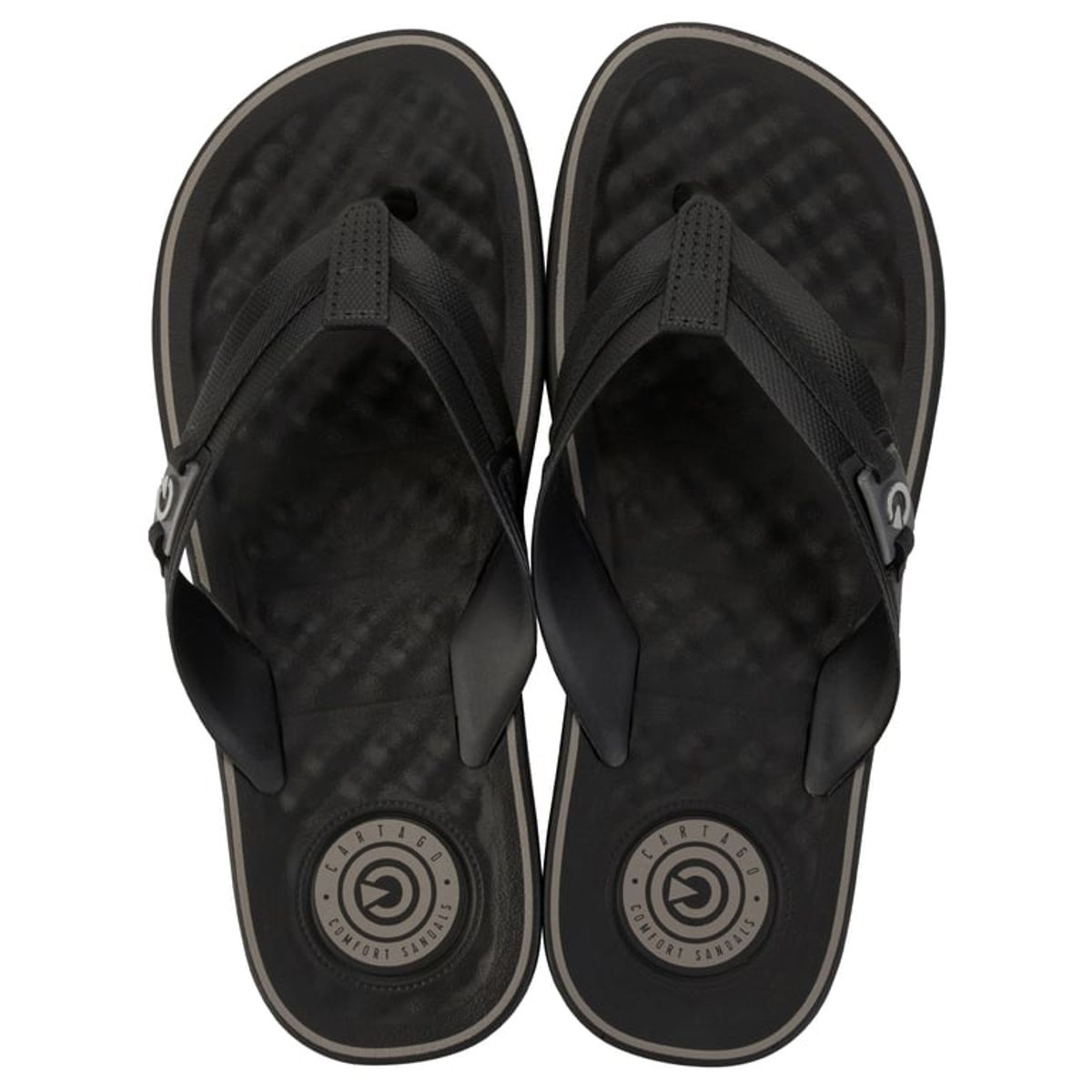 CARTAGO - Sandalia Hombre Negro/Gris Arizona Cartago