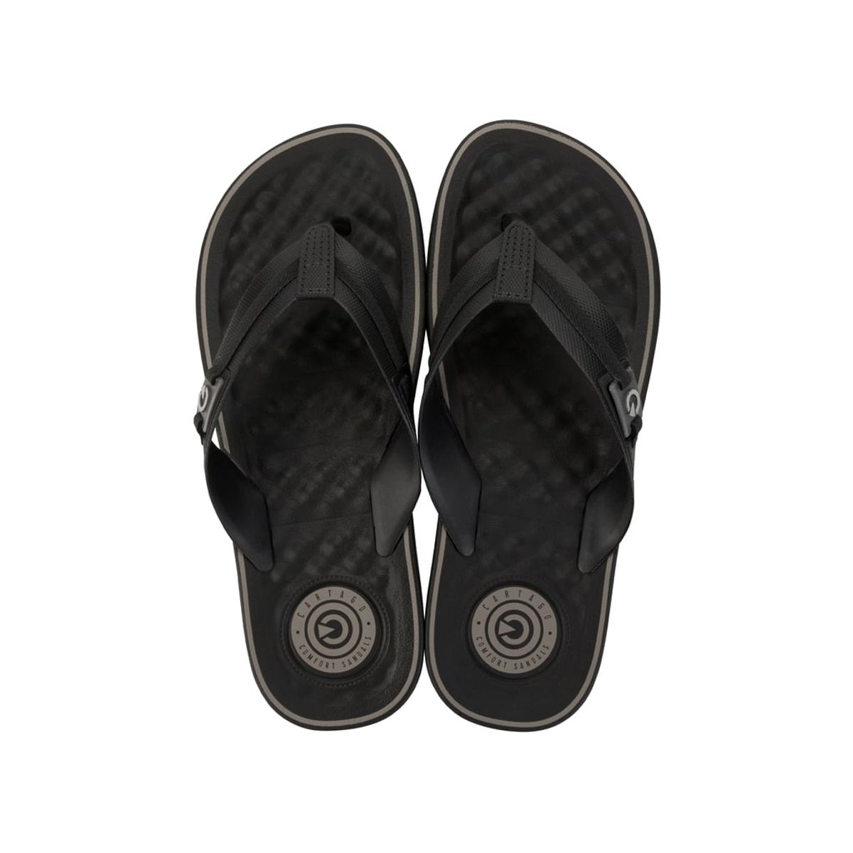 CARTAGO - Sandalia Hombre Negro/Gris Arizona Cartago