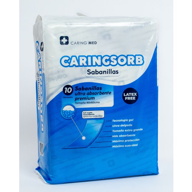 GENERICO - Sabanilla de cama ultra absorbente 60x90cm 20 unidades