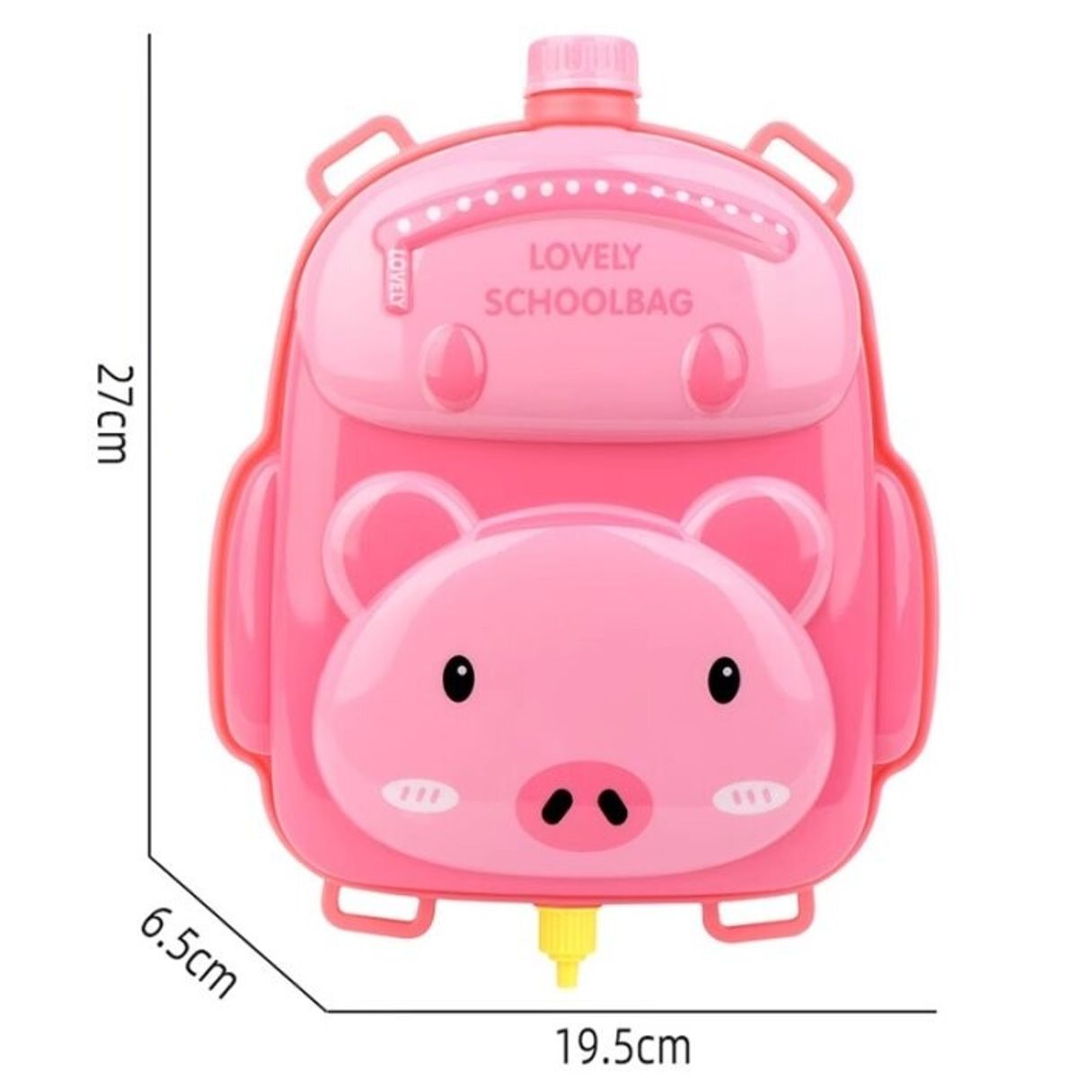 GENERICO - Mochila Lanza Agua de 1 litro con Pistola - Cerdito