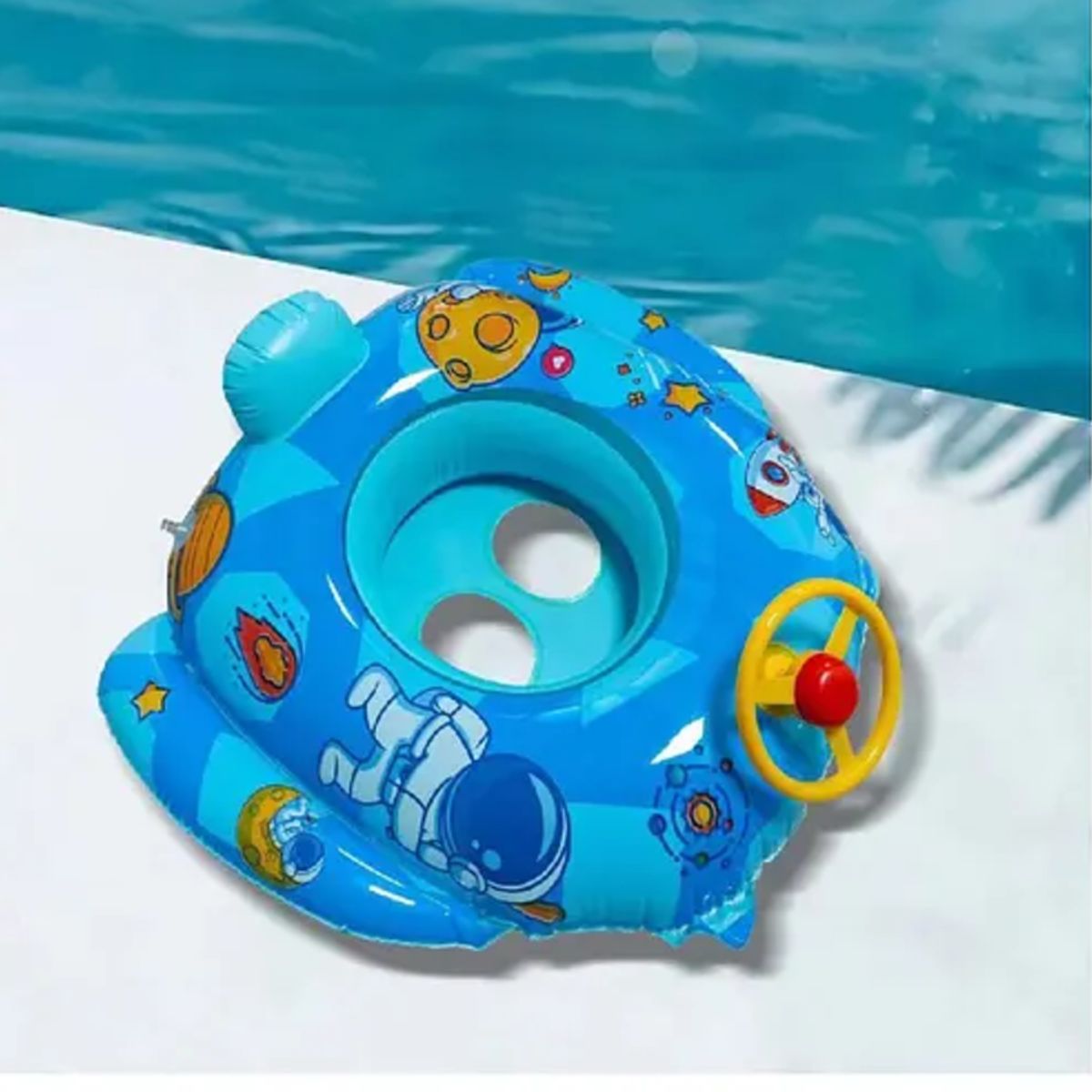 GENERICO - Flotador Auto Niño Celeste