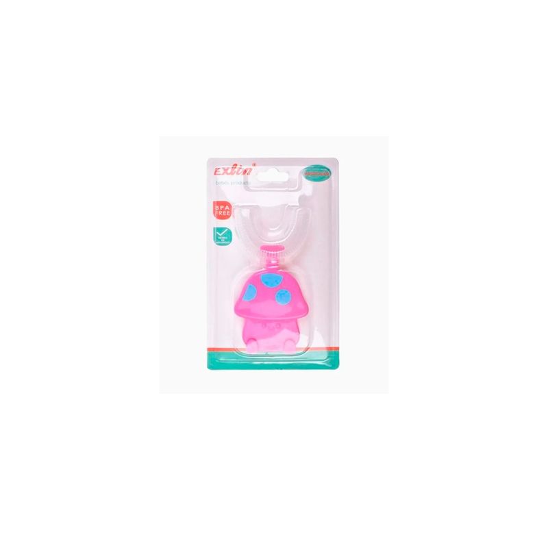 GENERICO - Cepillo Limpiador Bebés Rosado