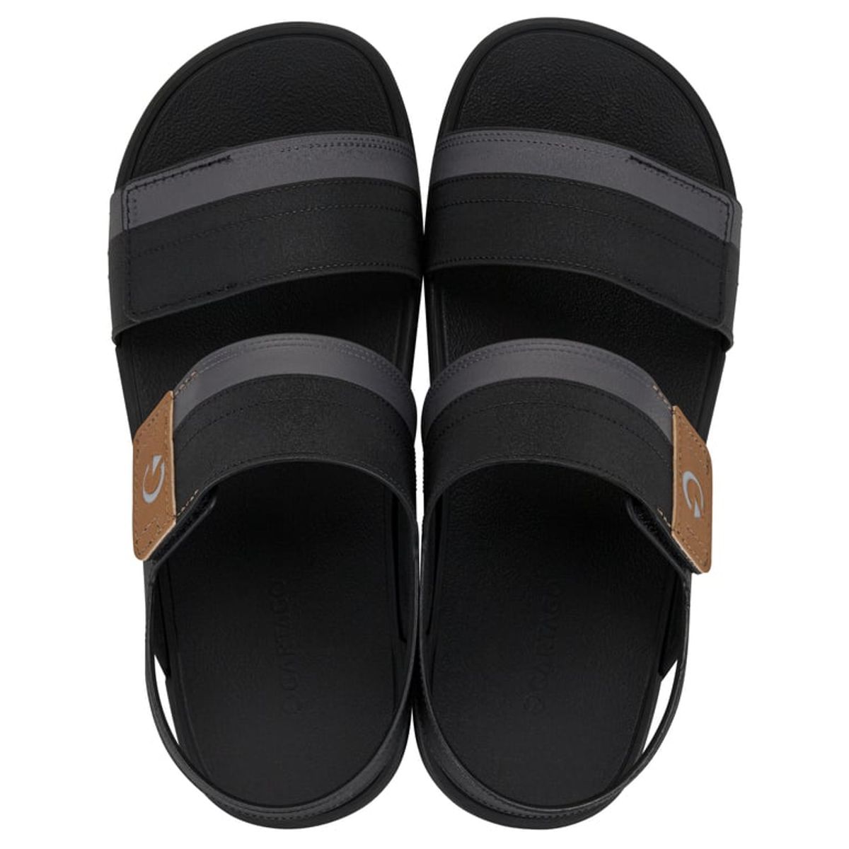 CARTAGO - Sandalia Hombre Negro/Gris Dakar Sand Cartago