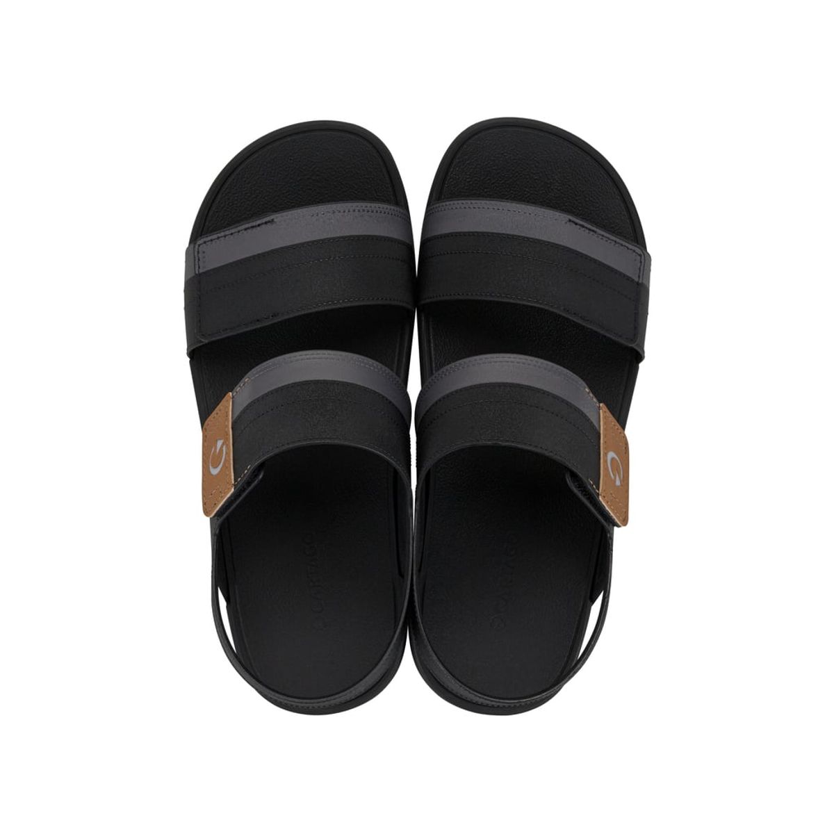 CARTAGO - Sandalia Hombre Negro/Gris Dakar Sand Cartago