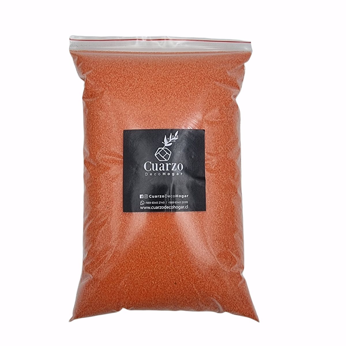GENERICO - Arena de Cuarzo Color Naranjo 1 kg.