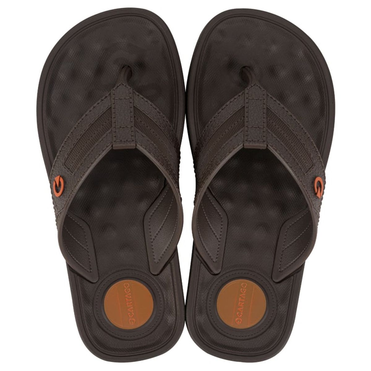 CARTAGO - Sandalia Niño Naranja/Marrón Alabama Cartago