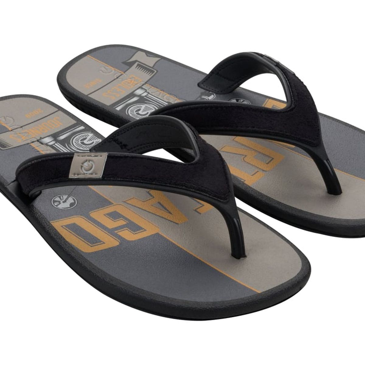 CARTAGO - Sandalia Hombre Negro/Gris Dakar Ad Cartago