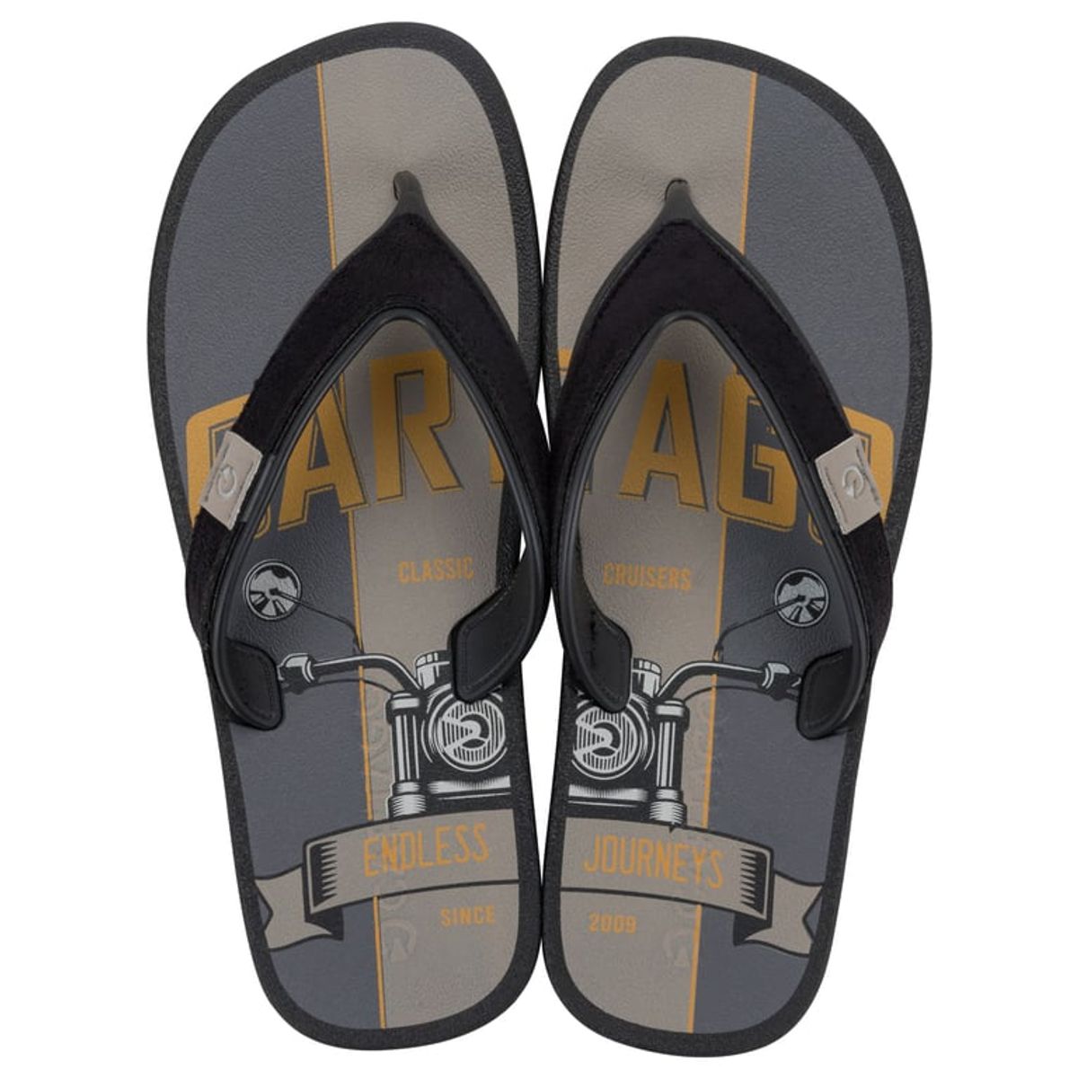 CARTAGO - Sandalia Hombre Negro/Gris Dakar Ad Cartago