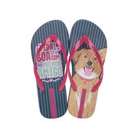 Sandalia Mujer Rosa/Azul Love Pets